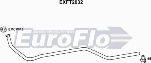 EuroFlo EXFT2032 - Труба выхлопного газа autosila-amz.com
