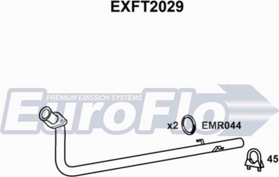 EuroFlo EXFT2029 - Труба выхлопного газа autosila-amz.com