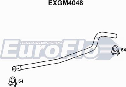 EuroFlo EXGM4048 - Труба выхлопного газа autosila-amz.com