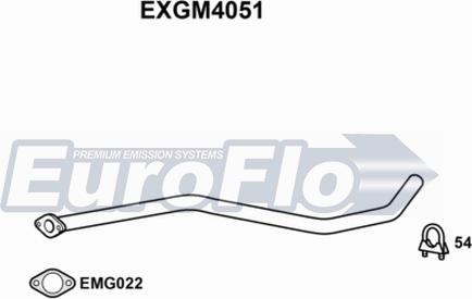 EuroFlo EXGM4051 - Труба выхлопного газа autosila-amz.com