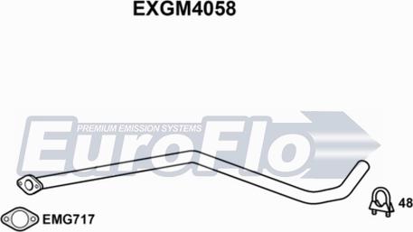 EuroFlo EXGM4058 - Труба выхлопного газа autosila-amz.com