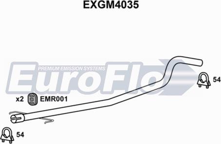 EuroFlo EXGM4035 - Труба выхлопного газа autosila-amz.com