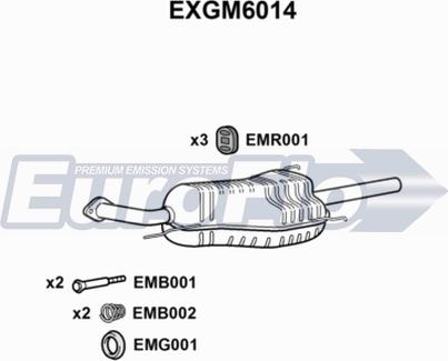 EuroFlo EXGM6014 - Глушитель выхлопных газов, конечный autosila-amz.com