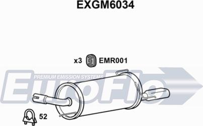 EuroFlo EXGM6034 - Глушитель выхлопных газов, конечный autosila-amz.com