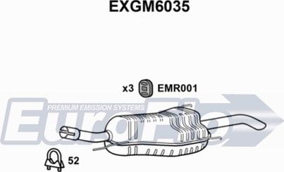 EuroFlo EXGM6035 - Глушитель выхлопных газов, конечный autosila-amz.com