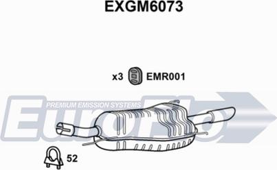 EuroFlo EXGM6073 - Глушитель выхлопных газов, конечный autosila-amz.com