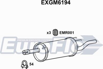 EuroFlo EXGM6194 - Глушитель выхлопных газов, конечный autosila-amz.com