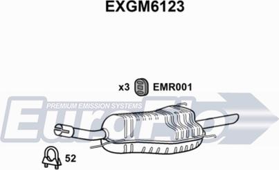 EuroFlo EXGM6123 - Глушитель выхлопных газов, конечный autosila-amz.com
