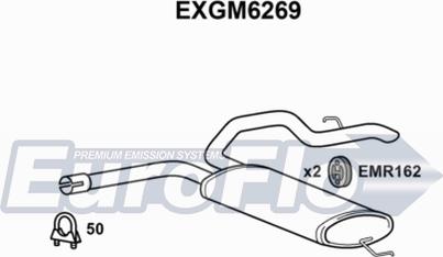 EuroFlo EXGM6269 - Глушитель выхлопных газов, конечный autosila-amz.com