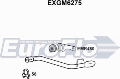 EuroFlo EXGM6275 - Насадка выпускной трубы autosila-amz.com
