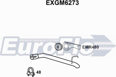 EuroFlo EXGM6273 - Насадка выпускной трубы autosila-amz.com