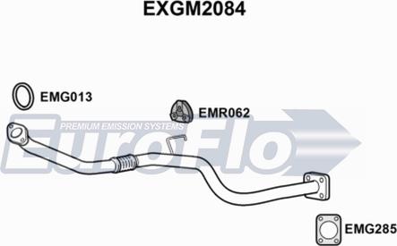EuroFlo EXGM2084 - Труба выхлопного газа autosila-amz.com
