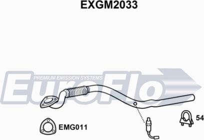 EuroFlo EXGM2033 - Труба выхлопного газа autosila-amz.com