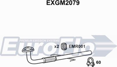 EuroFlo EXGM2079 - Труба выхлопного газа autosila-amz.com