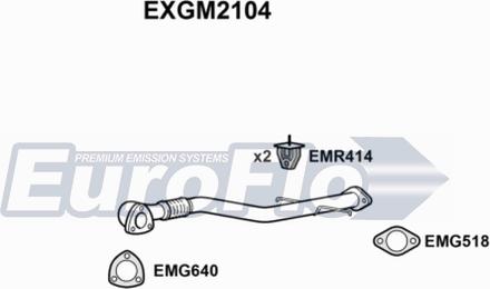 EuroFlo EXGM2104 - Труба выхлопного газа autosila-amz.com