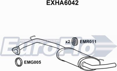 EuroFlo EXHA6042 - Глушитель выхлопных газов, конечный autosila-amz.com