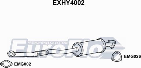 EuroFlo EXHY4002 - Труба выхлопного газа autosila-amz.com