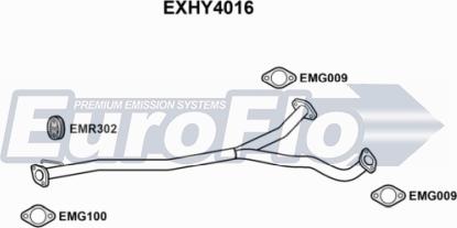 EuroFlo EXHY4016 - Труба выхлопного газа autosila-amz.com