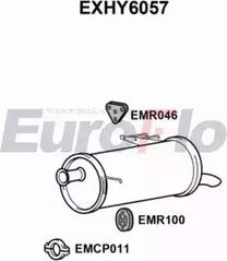 EuroFlo EXHY6057 - Глушитель выхлопных газов, конечный autosila-amz.com