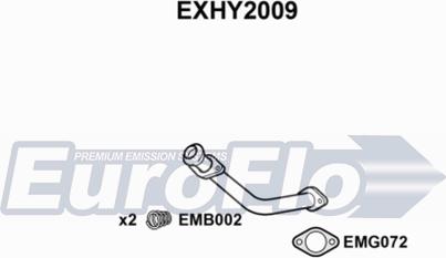 EuroFlo EXHY2009 - Труба выхлопного газа autosila-amz.com