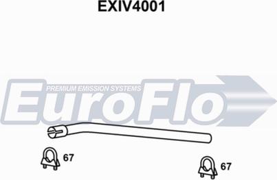 EuroFlo EXIV4001 - Труба выхлопного газа autosila-amz.com