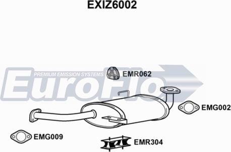 EuroFlo EXIZ6002 - Глушитель выхлопных газов, конечный autosila-amz.com