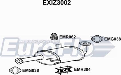 EuroFlo EXIZ3002 - Средний глушитель выхлопных газов autosila-amz.com