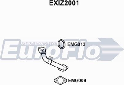 EuroFlo EXIZ2001 - Труба выхлопного газа autosila-amz.com