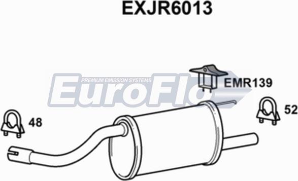 EuroFlo EXJR6013 - Глушитель выхлопных газов, конечный autosila-amz.com