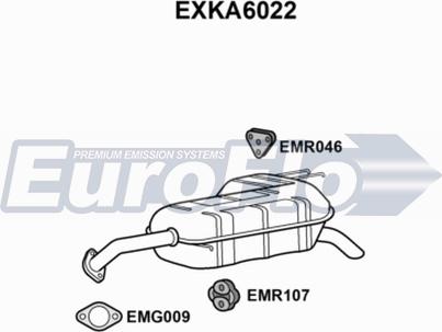 EuroFlo EXKA6022 - Глушитель выхлопных газов, конечный autosila-amz.com