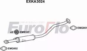 EuroFlo EXKA3024 - Средний глушитель выхлопных газов autosila-amz.com