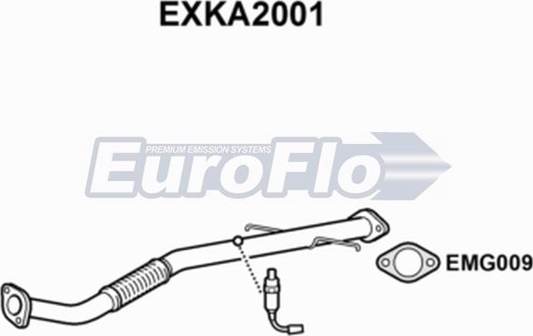 EuroFlo EXKA2001 - Труба выхлопного газа autosila-amz.com