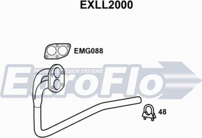 EuroFlo EXLL2000 - Труба выхлопного газа autosila-amz.com