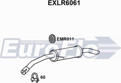 EuroFlo EXLR6061 - Глушитель выхлопных газов, конечный autosila-amz.com