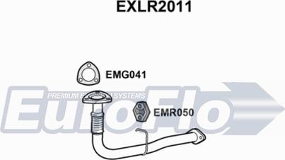 EuroFlo EXLR2011 - Труба выхлопного газа autosila-amz.com