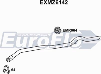 EuroFlo EXMZ6142 - Насадка выпускной трубы autosila-amz.com