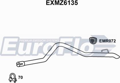 EuroFlo EXMZ6135 - Насадка выпускной трубы autosila-amz.com