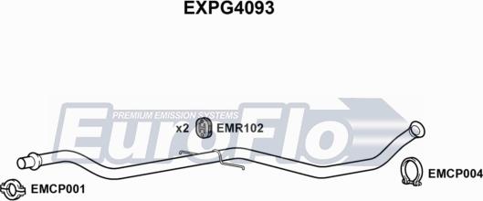 EuroFlo EXPG4093 - Труба выхлопного газа autosila-amz.com