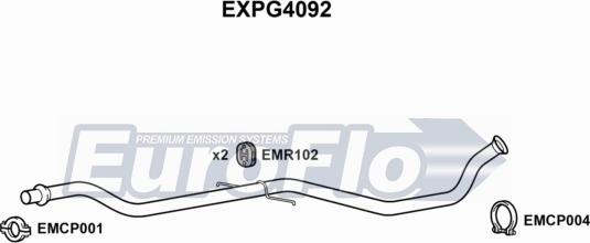 EuroFlo EXPG4092 - Труба выхлопного газа autosila-amz.com