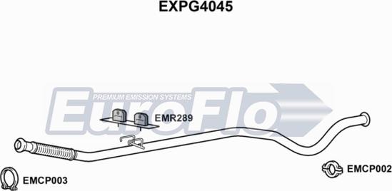 EuroFlo EXPG4045 - Труба выхлопного газа autosila-amz.com