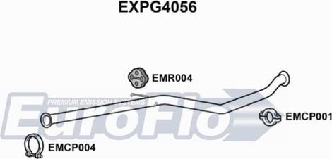 EuroFlo EXPG4056 - Труба выхлопного газа autosila-amz.com