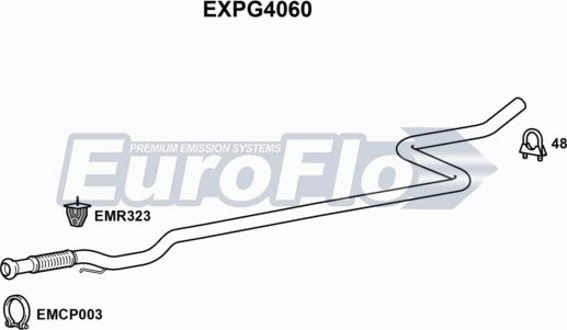 EuroFlo EXPG4060 - Труба выхлопного газа autosila-amz.com