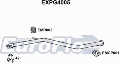 EuroFlo EXPG4005 - Труба выхлопного газа autosila-amz.com
