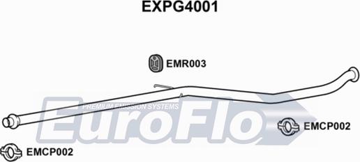 EuroFlo EXPG4001 - Труба выхлопного газа autosila-amz.com