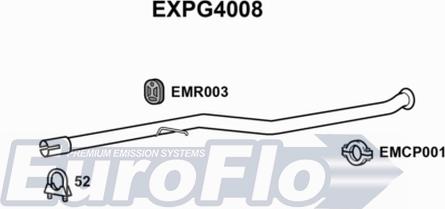 EuroFlo EXPG4008 - Труба выхлопного газа autosila-amz.com