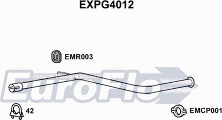 EuroFlo EXPG4012 - Труба выхлопного газа autosila-amz.com