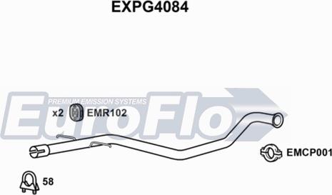 EuroFlo EXPG4084 - Труба выхлопного газа autosila-amz.com