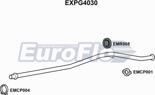 EuroFlo EXPG4030 - Труба выхлопного газа autosila-amz.com