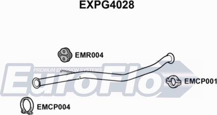 EuroFlo EXPG4028 - Труба выхлопного газа autosila-amz.com