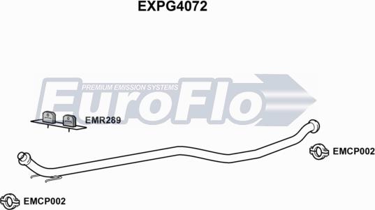 EuroFlo EXPG4072 - Труба выхлопного газа autosila-amz.com